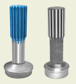 REAR TEETH / SLIP STUB SHAFT (TEFLON COATED)